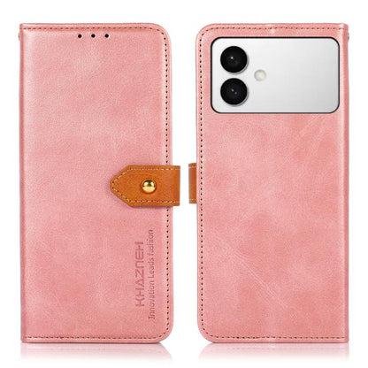 KHAZNEH Dual-color Cowhide Texture Flip Leather Phone Case, For Galaxy S27+ 5G, For Galaxy S26 FE 5G, For Samsung Galaxy S26+ 5G, For Samsung Galaxy S26 Edge 5G, For Samsung Galaxy S26 Ultra 5G, For Samsung Galaxy S26 5G