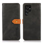KHAZNEH Dual-color Cowhide Texture Flip Leather Phone Case, For Galaxy S27+ 5G, For Galaxy S26 FE 5G, For Samsung Galaxy S26+ 5G, For Samsung Galaxy S26 Edge 5G, For Samsung Galaxy S26 Ultra 5G, For Samsung Galaxy S26 5G