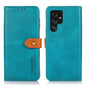 KHAZNEH Dual-color Cowhide Texture Flip Leather Phone Case, For Galaxy S27+ 5G, For Galaxy S26 FE 5G, For Samsung Galaxy S26+ 5G, For Samsung Galaxy S26 Edge 5G, For Samsung Galaxy S26 Ultra 5G, For Samsung Galaxy S26 5G