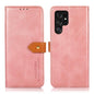 KHAZNEH Dual-color Cowhide Texture Flip Leather Phone Case, For Galaxy S27+ 5G, For Galaxy S26 FE 5G, For Samsung Galaxy S26+ 5G, For Samsung Galaxy S26 Edge 5G, For Samsung Galaxy S26 Ultra 5G, For Samsung Galaxy S26 5G