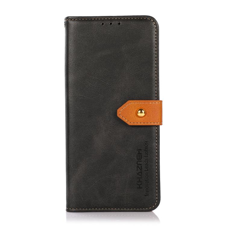 KHAZNEH Dual-color Cowhide Texture Flip Leather Phone Case, For Samsung Galaxy S26+ 5G, For Samsung Galaxy S26 Edge 5G, For Samsung Galaxy S26 Ultra 5G, For Samsung Galaxy S26 5G, For Samsung Galaxy S25 FE 5G, For Samsung Galaxy S25 Edge 5G
