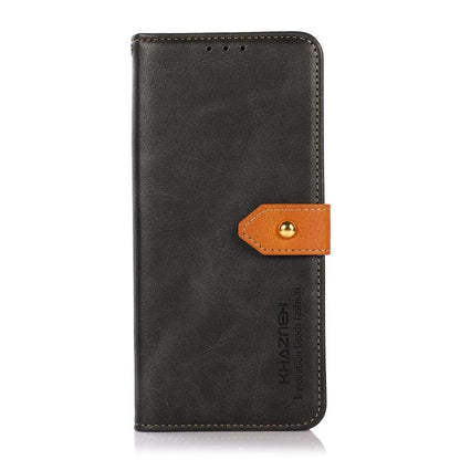 KHAZNEH Dual-color Cowhide Texture Flip Leather Phone Case, For Galaxy S27+ 5G, For Galaxy S26 FE 5G, For Samsung Galaxy S26+ 5G, For Samsung Galaxy S26 Edge 5G, For Samsung Galaxy S26 Ultra 5G, For Samsung Galaxy S26 5G
