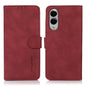 KHAZNEH Matte Texture Leather Phone Case, For Samsung Galaxy S25 Edge 5G, For Samsung Galaxy S25 Ultra 5G, For Samsung Galaxy S24 FE 5G
