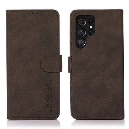 KHAZNEH Matte Texture Leather Phone Case, For Samsung Galaxy S26 Edge 5G, For Samsung Galaxy S26 Ultra 5G, For Samsung Galaxy S26 Pro 5G, For Samsung Galaxy S25 FE 5G, For Samsung Galaxy S25 Edge 5G, For Samsung Galaxy S25 Ultra 5G