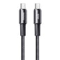 REMAX RC-C100 1.2m 30W Type-C to Type-C Fast Charging Braided Data Cable, Type-C to Type-C