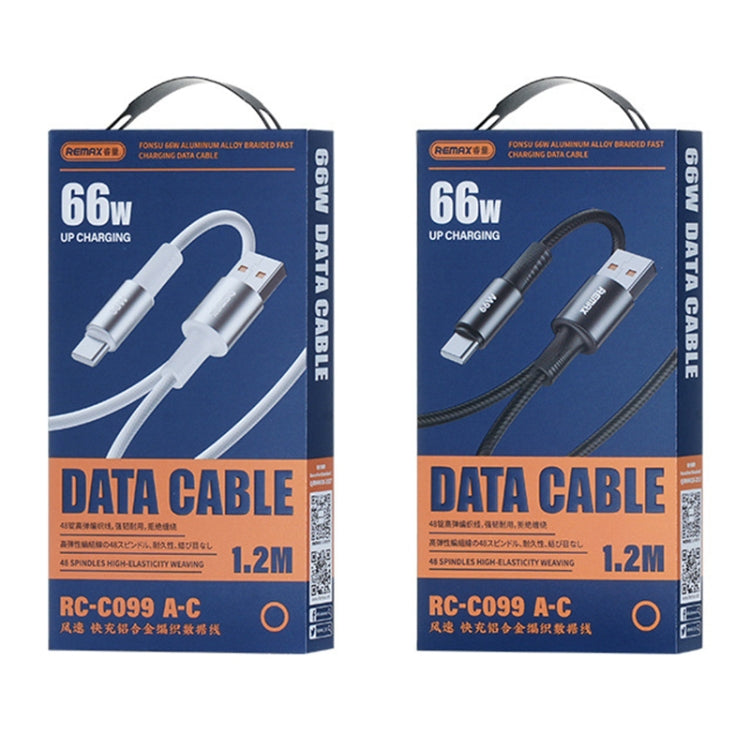 REMAX RC-C100 1.2m 30W Type-C to Type-C Fast Charging Braided Data Cable, Type-C to Type-C