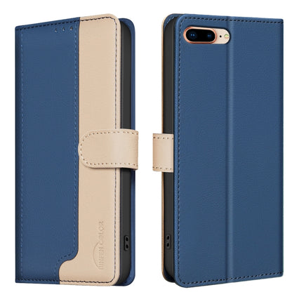 Color Matching RFID Anti-theft Leather Phone Case, For iPhone XR, For iPhone XS Max, For iPhone 8 Plus / 7 Plus