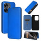 Carbon Fiber Texture Flip Leather Phone Case