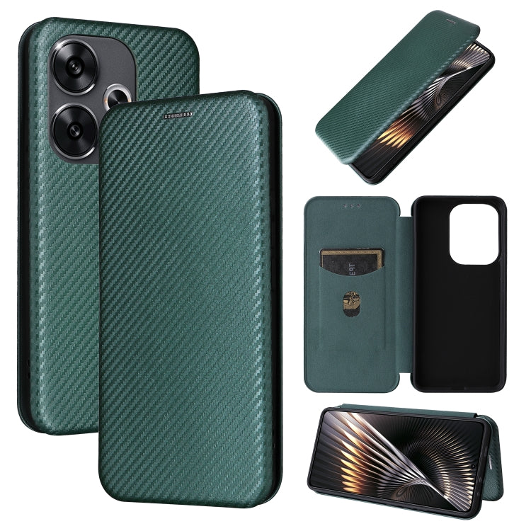 Carbon Fiber Texture Flip Leather Phone Case