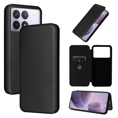 Carbon Fiber Texture Flip Leather Phone Case