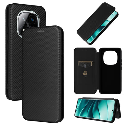 Carbon Fiber Texture Flip Leather Phone Case, For Xiaomi Poco M7 Pro 5G / Redmi Note 14 5G, For Redmi Note 14 Pro 4G Global, For Redmi Note 14 4G Global 163.25mm, For Redmi 14C
