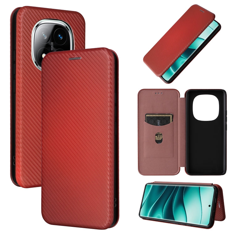 Carbon Fiber Texture Flip Leather Phone Case, For Xiaomi Poco M7 Pro 5G / Redmi Note 14 5G, For Redmi Note 14 Pro 4G Global, For Redmi Note 14 4G Global 163.25mm, For Redmi 14C
