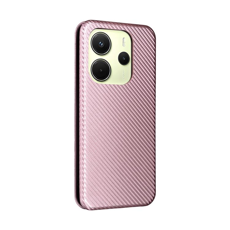 Carbon Fiber Texture Flip Leather Phone Case, For Xiaomi Poco M7 Pro 5G / Redmi Note 14 5G, For Redmi Note 14 Pro 4G Global, For Redmi Note 14 4G Global 163.25mm, For Redmi 14C