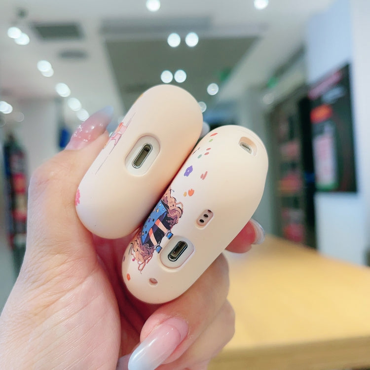 Girl Pattern Earbuds Box Frosted TPU Case, For AirPods Pro 2, For AirPods 3, For AirPods Pro, For AirPods 2 / 1