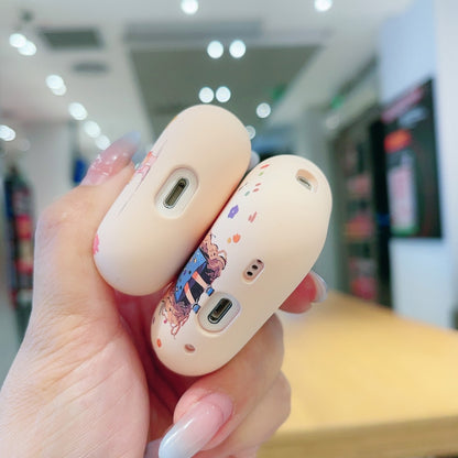 Girl Pattern Earbuds Box Frosted TPU Case, For AirPods Pro 2, For AirPods 3, For AirPods Pro, For AirPods 2 / 1