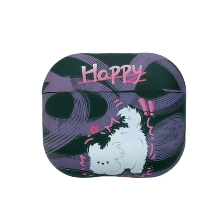 Cat and Dog Pattern Earbuds Box Frosted TPU Case