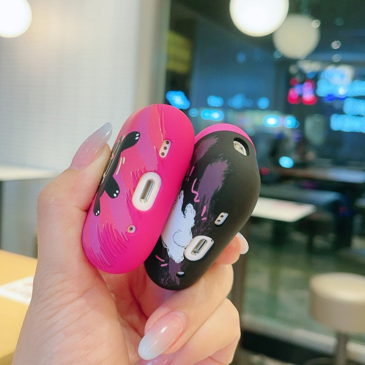 Cat and Dog Pattern Earbuds Box Frosted TPU Case, For AirPods Pro 2, For AirPods 3, For AirPods Pro, For AirPods 2 / 1