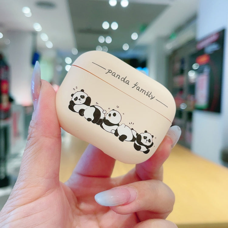 Panda Pattern Earbuds Box Frosted TPU Case