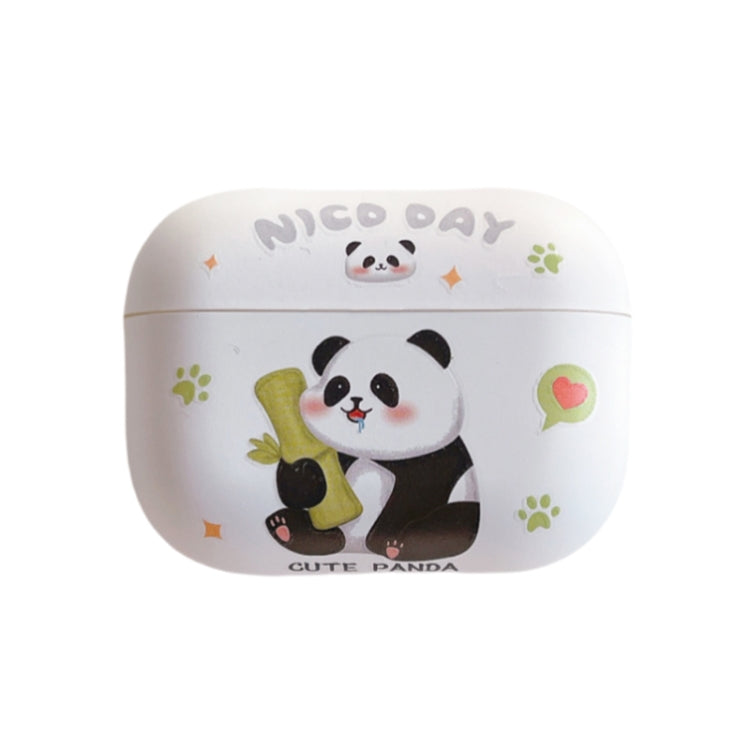 Panda Pattern Earbuds Box Frosted TPU Case