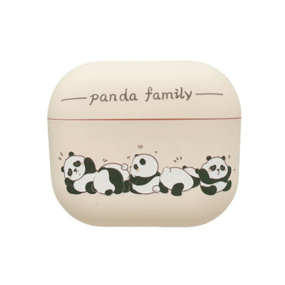 Panda Pattern Earbuds Box Frosted TPU Case