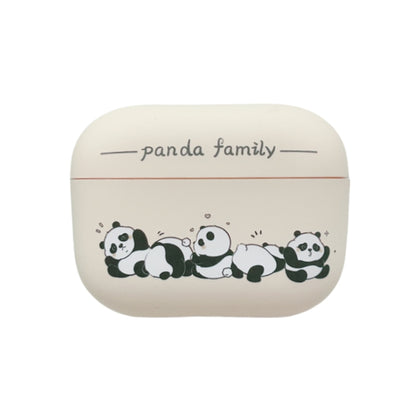 Panda Pattern Earbuds Box Frosted TPU Case