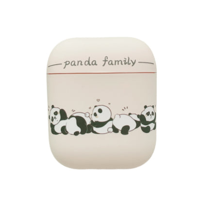 Panda Pattern Earbuds Box Frosted TPU Case