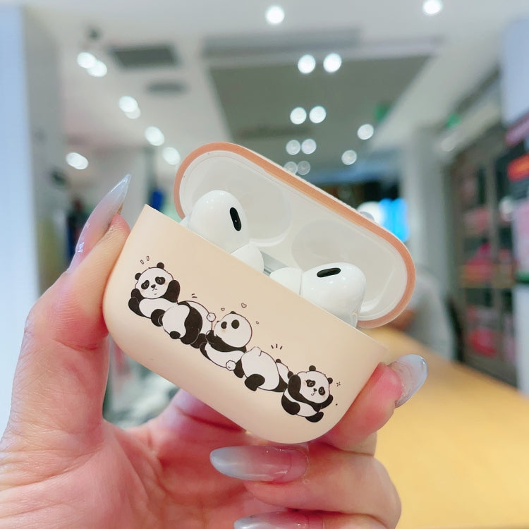 Panda Pattern Earbuds Box Frosted TPU Case