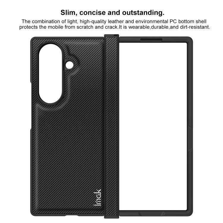 imak Ruiyi Series Carbon Fiber PU + PC Phone Case, For Samsung Galaxy Z Fold7 5G, For Samsung Galaxy Z Flip7 5G, For Samsung Galaxy Z Flip6 / Flip7 FE, For Samsung Galaxy Z Fold6