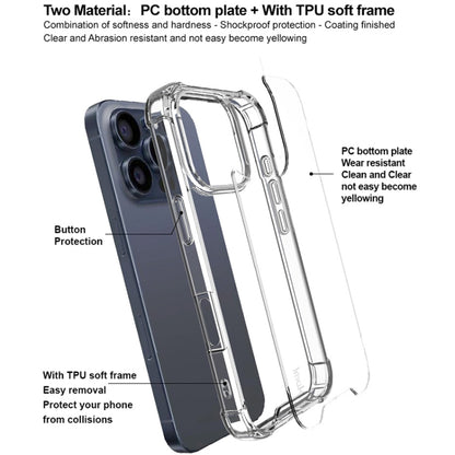 IMAK Space Shield PC + TPU Airbag Shockproof Phone Case, For iPhone 16 Pro Max, For iPhone 16 Pro, For iPhone 16