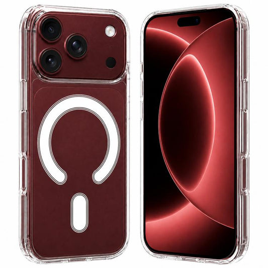 Large Hole Camera MagSafe Magnetic Clear Acrylic TPU Case, For iPhone 18 Pro, For iPhone 18 Pro Max, For iPhone 17 Pro Max, For iPhone 17 Pro, For iPhone 17, For iPhone 17 Air, For iPhone 16 Pro Max, For iPhone 16 Pro, For iPhone 16 Plus, For iPhone 16