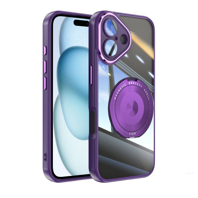 360 Holder Magsafe Acrylic Hybrid TPU Phone Case, For iPhone 16, For iPhone 15 Pro Max, For iPhone 15 Pro, For iPhone 15