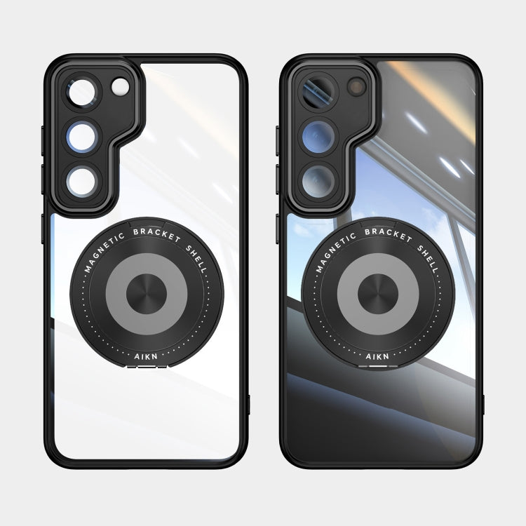 360 Holder MagSafe Acrylic Hybrid TPU Phone Case, For Samsung Galaxy S23+ 5G, For Samsung Galaxy S23 5G