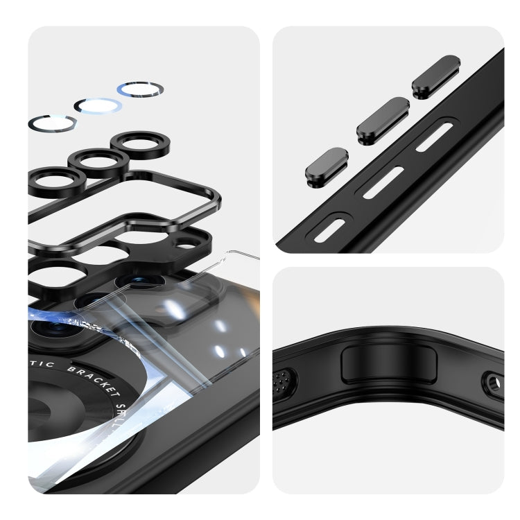 360 Holder MagSafe Acrylic Hybrid TPU Phone Case, For Samsung Galaxy S23+ 5G, For Samsung Galaxy S23 5G