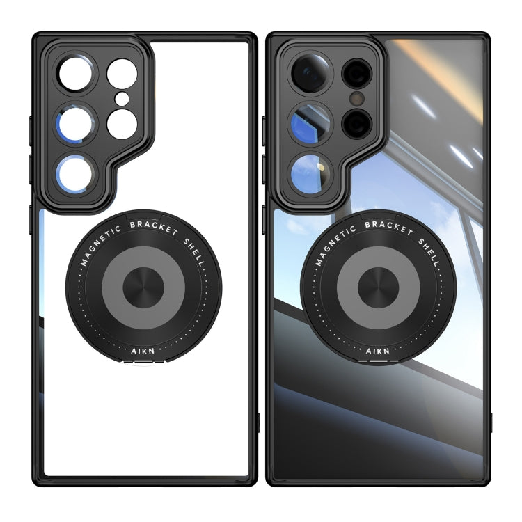 360 Holder MagSafe Acrylic Hybrid TPU Phone Case, For Samsung Galaxy S24 Ultra 5G, For Samsung Galaxy S24+ 5G, For Samsung Galaxy S24 5G, For Samsung Galaxy S23 Ultra 5G