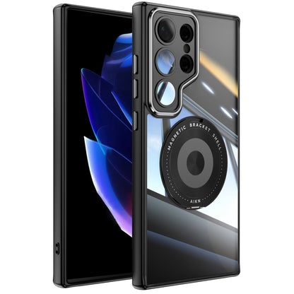 360 Holder MagSafe Acrylic Hybrid TPU Phone Case, For Samsung Galaxy S24 Ultra 5G, For Samsung Galaxy S24+ 5G, For Samsung Galaxy S24 5G, For Samsung Galaxy S23 Ultra 5G