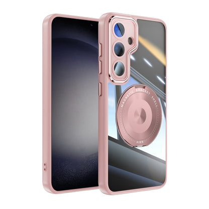 360 Holder MagSafe Acrylic Hybrid TPU Phone Case, For Samsung Galaxy S25+ 5G, For Samsung Galaxy S25 Ultra 5G, For Samsung Galaxy S24 FE 5G, For Samsung Galaxy S24 Ultra 5G