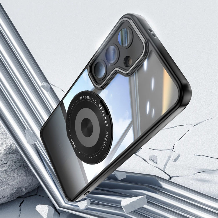 360 Holder MagSafe Acrylic Hybrid TPU Phone Case, For Samsung Galaxy S25 5G, For Samsung Galaxy S25+ 5G, For Samsung Galaxy S25 Ultra 5G, For Samsung Galaxy S24 FE 5G