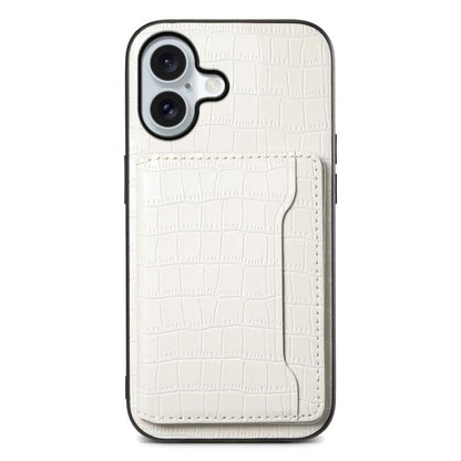 Crocodile Texture Card Bag Design Full Coverage Phone Case