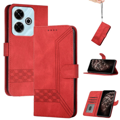 Cubic Skin Feel Flip Leather Phone Case, For Redmi Note 14 5G, For Redmi Note 14 Pro+ 5G, For Redmi Note 14 Pro 5G, For Redmi 13 4G