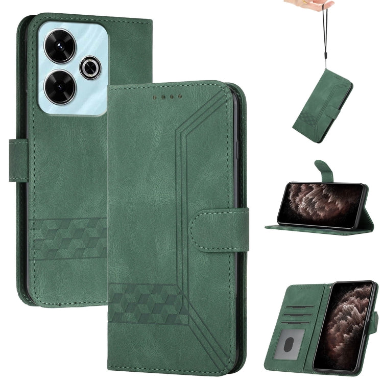 Cubic Skin Feel Flip Leather Phone Case