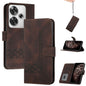 Cubic Skin Feel Flip Leather Phone Case, For Redmi Turbo 3 / Poco F6, For Redmi Note 13R Pro / Poco X6 Neo, For Redmi Note 12 Turbo / Poco F5