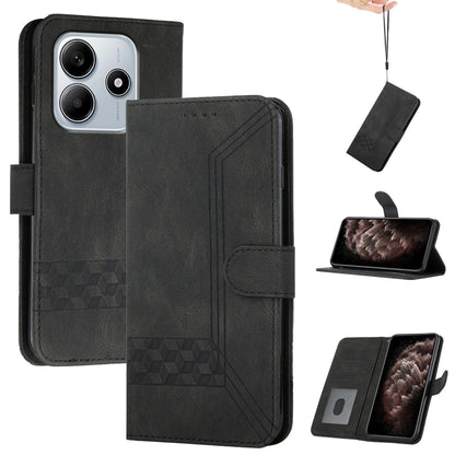 Cubic Skin Feel Flip Leather Phone Case, For Redmi Note 14 5G, For Redmi Note 14 Pro+ 5G, For Redmi Note 14 Pro 5G, For Redmi 13 4G