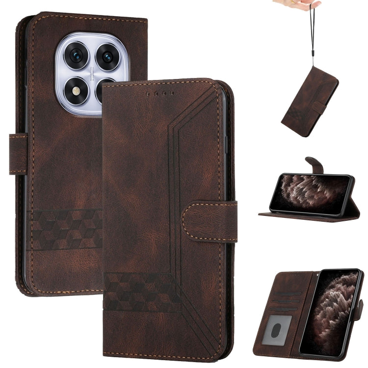 Cubic Skin Feel Flip Leather Phone Case, For Redmi Note 14 Pro+ 5G, For Redmi Note 14 Pro 5G, For Redmi 13 4G, For Redmi Turbo 3 / Poco F6