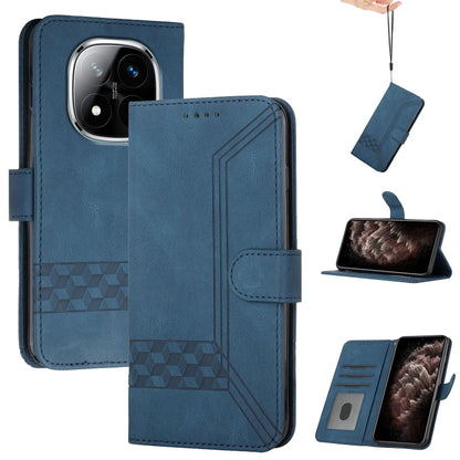 Cubic Skin Feel Flip Leather Phone Case, For Redmi Note 14 Pro+ 5G, For Redmi Note 14 Pro 5G, For Redmi 13 4G, For Redmi Turbo 3 / Poco F6