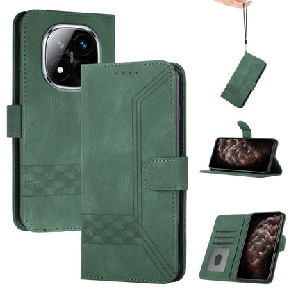 Cubic Skin Feel Flip Leather Phone Case, For Redmi Note 14 Pro+ 5G, For Redmi Note 14 Pro 5G, For Redmi 13 4G, For Redmi Turbo 3 / Poco F6