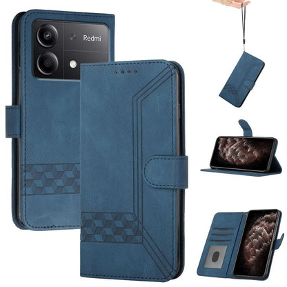 Cubic Skin Feel Flip Leather Phone Case, For Redmi Note 13R Pro / Poco X6 Neo, For Redmi Note 12 Turbo / Poco F5