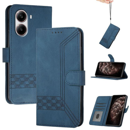 Cubic Skin Feel Flip Leather Phone Case, For Redmi Note 14 4G 164.84mm, For Redmi Turbo 4 / Xiaomi Poco X7 Pro, For Redmi Note 14 Pro 4G, For Redmi Note 14 4G 163.25mm