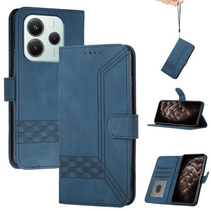 Cubic Skin Feel Flip Leather Phone Case, For Redmi Note 14 4G 164.84mm, For Redmi Turbo 4 / Xiaomi Poco X7 Pro, For Redmi Note 14 Pro 4G, For Redmi Note 14 4G 163.25mm