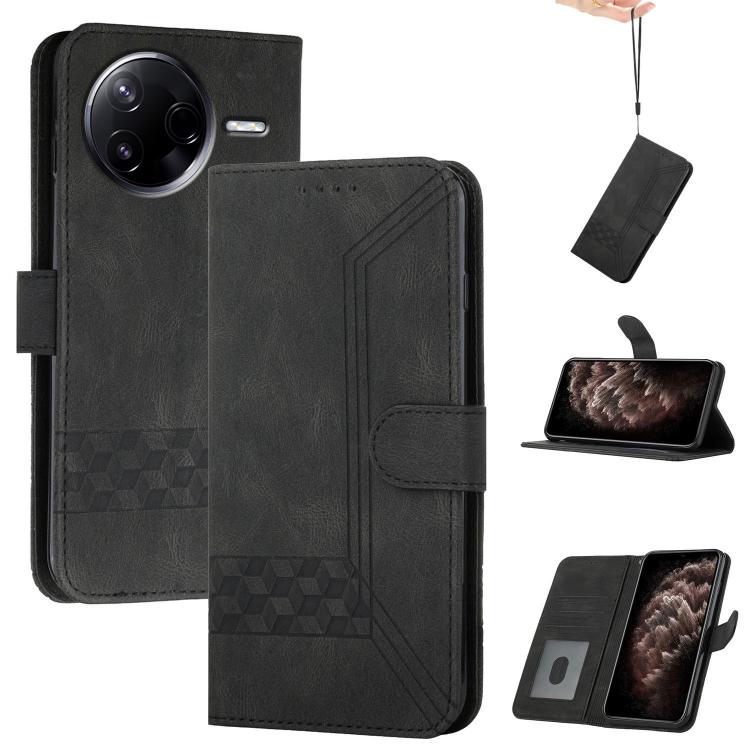 Cubic Skin Feel Flip Leather Phone Case, For Redmi Turbo 4 Pro / Poco F7, For Redmi A5 4G 171.7mm / Poco C71, For Redmi K80 Pro / Poco F7 Ultra, For Redmi K80 / Poco F7 Pro