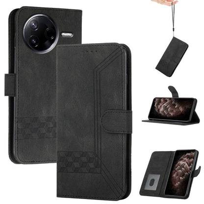 Cubic Skin Feel Flip Leather Phone Case, For Redmi Turbo 4 Pro / Poco F7, For Redmi A5 4G 171.7mm / Poco C71, For Redmi K80 Pro / Poco F7 Ultra, For Redmi K80 / Poco F7 Pro